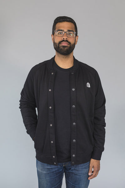 Shopify Baseball Bomber Black
