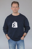 Shopify Crew Neck Navy Bold