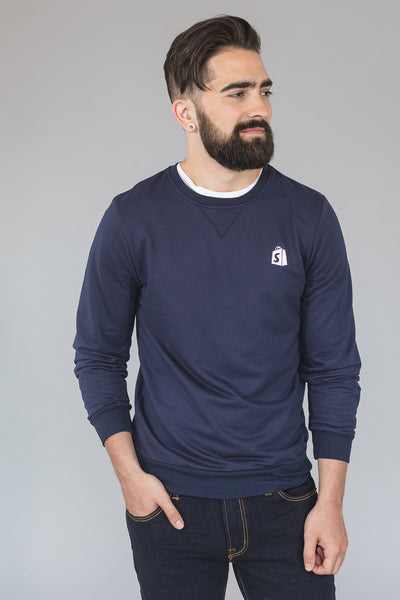 Shopify Crew Neck Navy