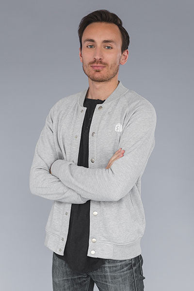 Shopify Baseball Bomber Grey
